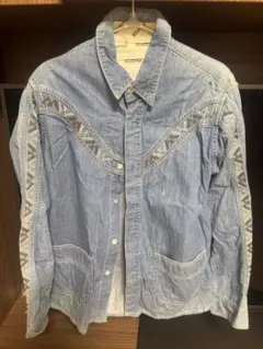 White Mountaineering 刺繍デニムシャツ