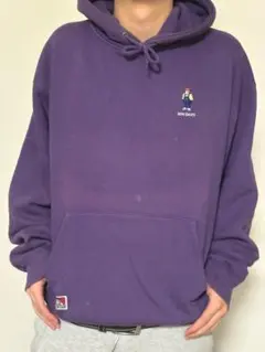 BEN DAVIS 紫 フード付きパーカー