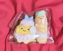 新品3点★すみっコマルシェ　てのりぬいぐるみ　あじふらい　パン店長 ノベルティ 新品3点☆すみっコマルシェ てのりぬいぐるみ あじふらい パン