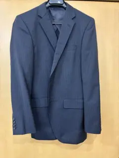 ネイビー ピンストライプ ビジネススーツ