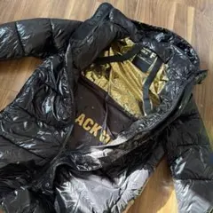 BLACK GOLD フード付きロングダウンジャケット