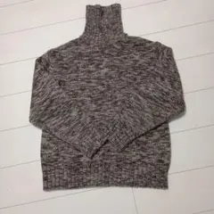 GU タートルネックニット M ブラウン系