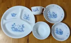 新品未使用 ディズニーケーキ皿 iwaki 5枚セット コレール　ミッキーイワキ 新品未使用 ディズニーケーキ皿 iwaki 5枚セット コレール