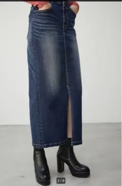 AZUL BY MOUSSY デニム ハイウエストスカート S