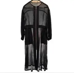 ⭐︎ Ray Beams シアー ジップアップ ロングカーディガン 試着のみ ⭐︎のサムネイル
