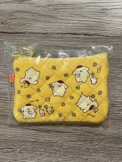 新品未使用みんなのキルトシリーズ シークレットミニフラットポーチ ポムポムプリン