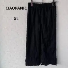 チャオパニックティーピー ワイドパンツ ステテコ　波模様　XL　裾ティアード