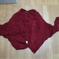 セシルマクビー  赤のドルマンカーディガン