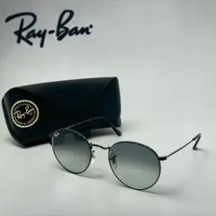 Ray-Ban RB3447 ROUND FLAT ブラックサングラス Y2K