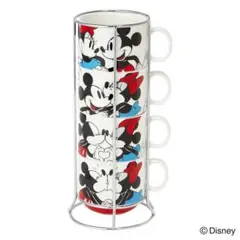 タワーマグカップ4個　フランフラン　ディズニー
