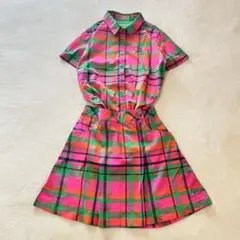 美品✨ルコックスポルティフ ポロシャツ スカート M セット チェック 総柄