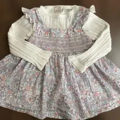 petit main フラワープリント トップス 90