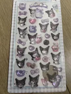 Kuromi サンリオ クロミ 立体シール 新品未使用 正規品 ポンポンドロップ