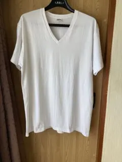 2220.BVD☆Ｖネック半袖Tシャツ☆白/ホワイト☆メンズLL
