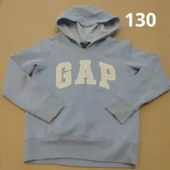 GAP ライトブルー 裏起毛パーカー 130cm
