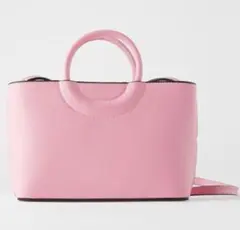 新品☆ZARA ザラ 2wayショルダー&ハンドバッグ ピンク
