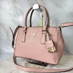 【極美品】GUESS ゲス バッグ ショルダーバッグ ピンク 2wayのサムネイル