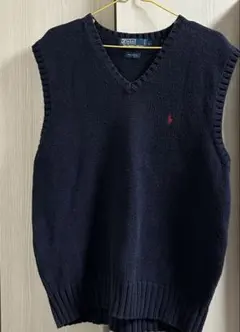 美品　ポロ　バイ　ラルフローレン　ベスト　紺　ブルー