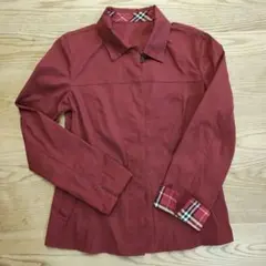 お値下げ中　バーバリーブルーレーベル　ジャケット　赤　サイズ38　9号