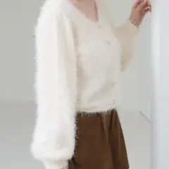 シャギー2wayカーディガン