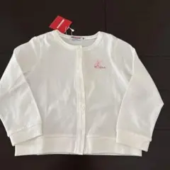 MIKI HOUSE ホワイトカーディガン 100