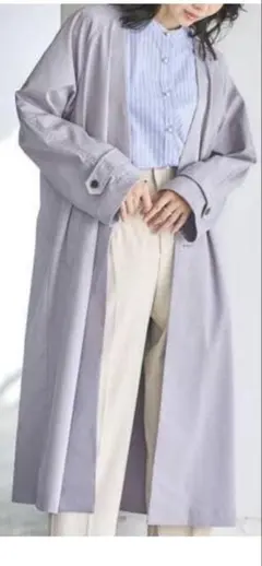 chocol raffine robe ロングコート グレー