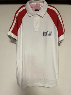 EVERLAST ポロシャツ ホワイト×レッド 背番号10