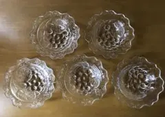 ガラス フルーツ皿 5枚セット