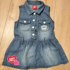 BABY DOLL デニムワンピース 80