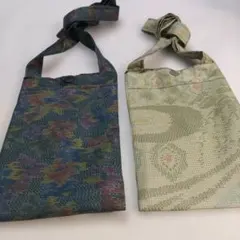 大島紬、スマホポーチ、2個セット