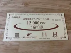 道頓堀ホテルグループ共通 12,000円分 ご宿泊券のサムネイル