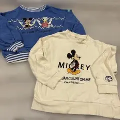 男の子 保育園着 裏毛 トレーナー ミッキーマウス 120cm