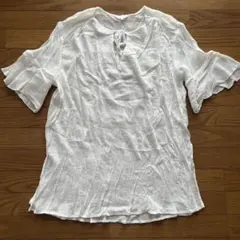 【美品】THE SHOP TK タケオキクチ 白 チュニックのサムネイル
