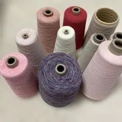 スペック　綿ヨセ　メリノウール　ジャズネップ色々糸セット　ク　箱管込み3.2kg
