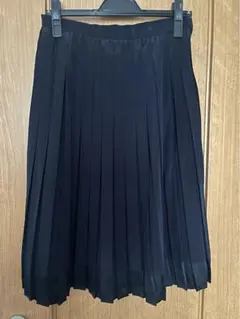 プリーツスカート紺 64㎝丈 7-ID concept.