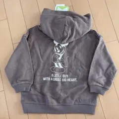 ミッキー フタフタ ディズニー レトロミッキー パーカー 裏毛 95