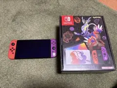 【美品】Nintendo Switch 有機ELスカーレット・バイオレット
