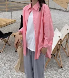 《新品・タグ付き》定価￥4,400❗️カラーシャツ・コットン長袖シャツ