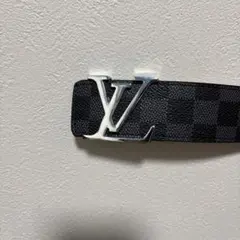 路易威登 達米耶 黑皮革 皮帶