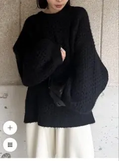 select MOCA セレクトモカ　オーバーサイズハニカムニット