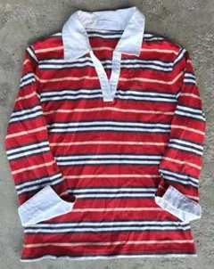 バーバリーロンドンBurberryキッズポロシャツ160A 160cmストライプ