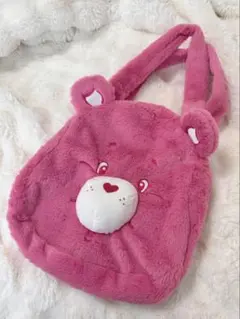 ケアベア ハンドバック ボア ピンク ハート CareBears