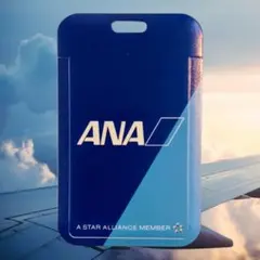 【新品・匿名配送】ANA 全日本空輸 ICカードパスケース ブルー