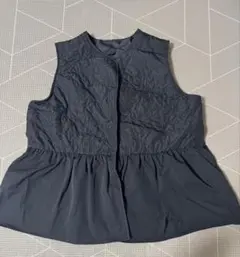 最終お値下げ！ブラック キルティング ベスト Lサイズ