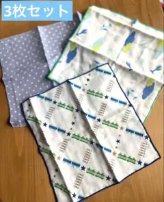 사용하지 않은 새 거즈 손수건 3장