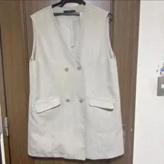 Kastane ダブルブレスト ベスト ジレ ベルト付きのサムネイル