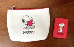 スヌーピー ポーチ&ミラーセット