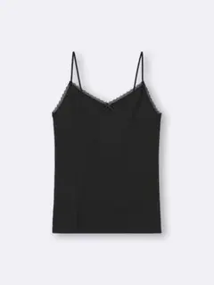 GU ★2024コットンブレンドリブキャミソール新品タグ付きXXL黒＆ピンク