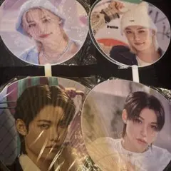 うちわ　4枚セット　straykids スキズ　ストレイキッズ　ピリ　felix