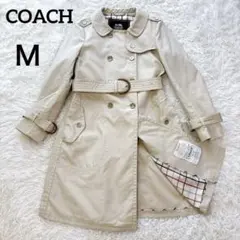 COACH コーチ トレンチコート スプリングコート　チェック　ベージュ 4 Mのサムネイル